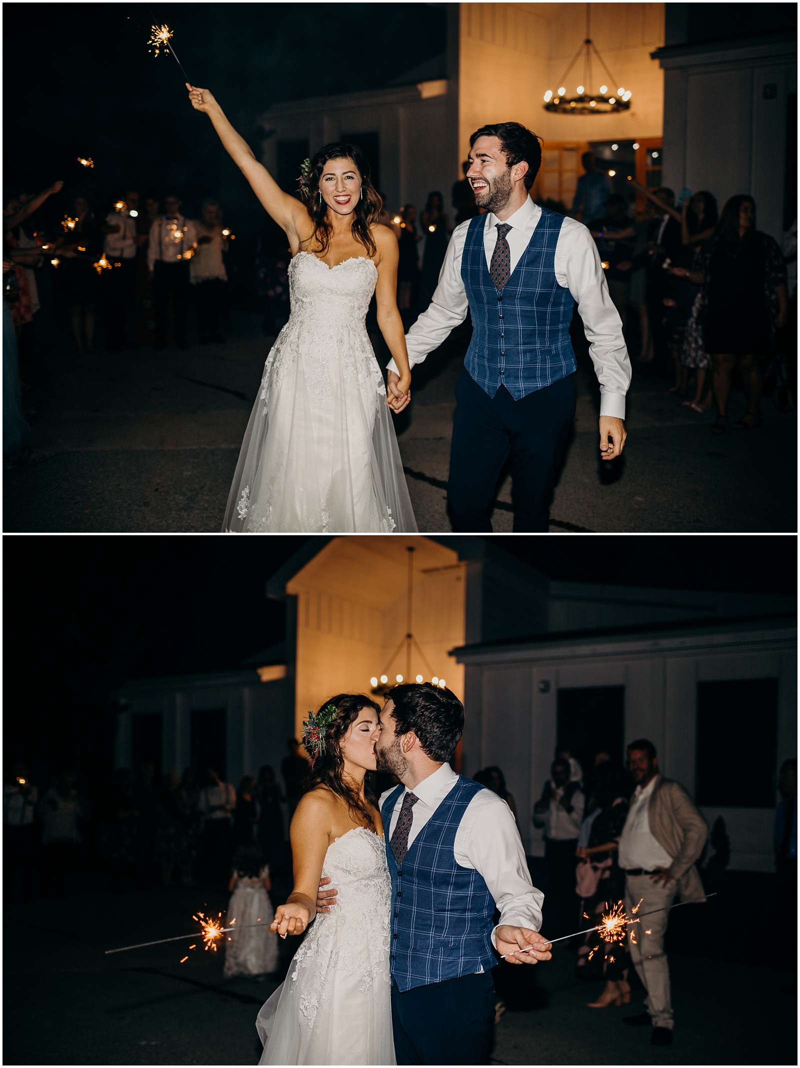 kindred bard, kindred north, Arkansas wedding photographer, scotland wedding photographer, outdoor wedding, Arkansas wedding photographer, mismatched bridesmaids dresses, barn wedding, first look, sparkler exit, the Johnsons photo, the Johnsons, Maine wedding photographer 