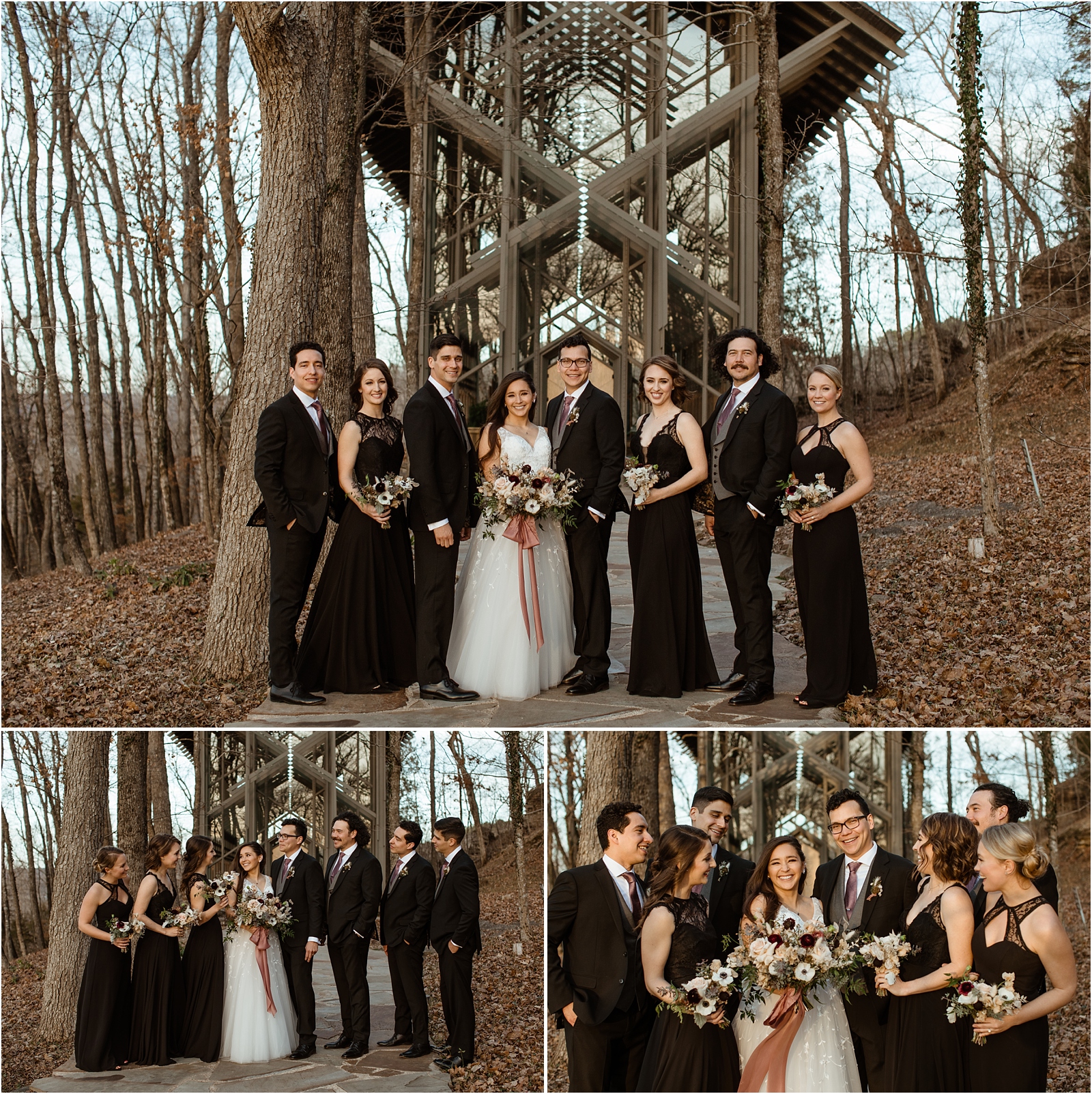 thorn crown chapel wedding, eureka springs wedding, arkansas chapel wedding, the Johnsons photo
